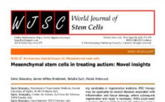 Allogeneic Human Umbilical Cord Mesenchymal Stem Cells for the Treatment of Autism Spectrum Disorder in Children- Safety Profile and Effect on Cytokine Levels. Innate Healthcare Institute