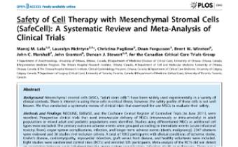 Safety of Cell Therapy with Mesenchymal Stromal Cells (SafeCell)- A Systematic Review and Meta-Analysis of Clinical Trials Innate Healthcare Institute